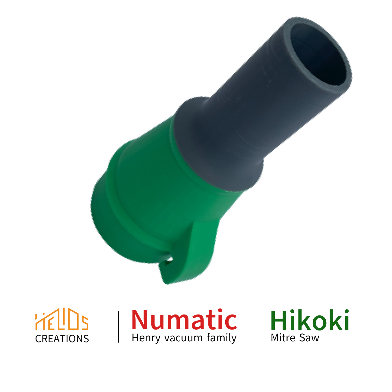 Hose Adapter for Hikoki C3610DRA & C8FSHG Mitre Chop Saws to Numatic extractors, Henry Vacuum family