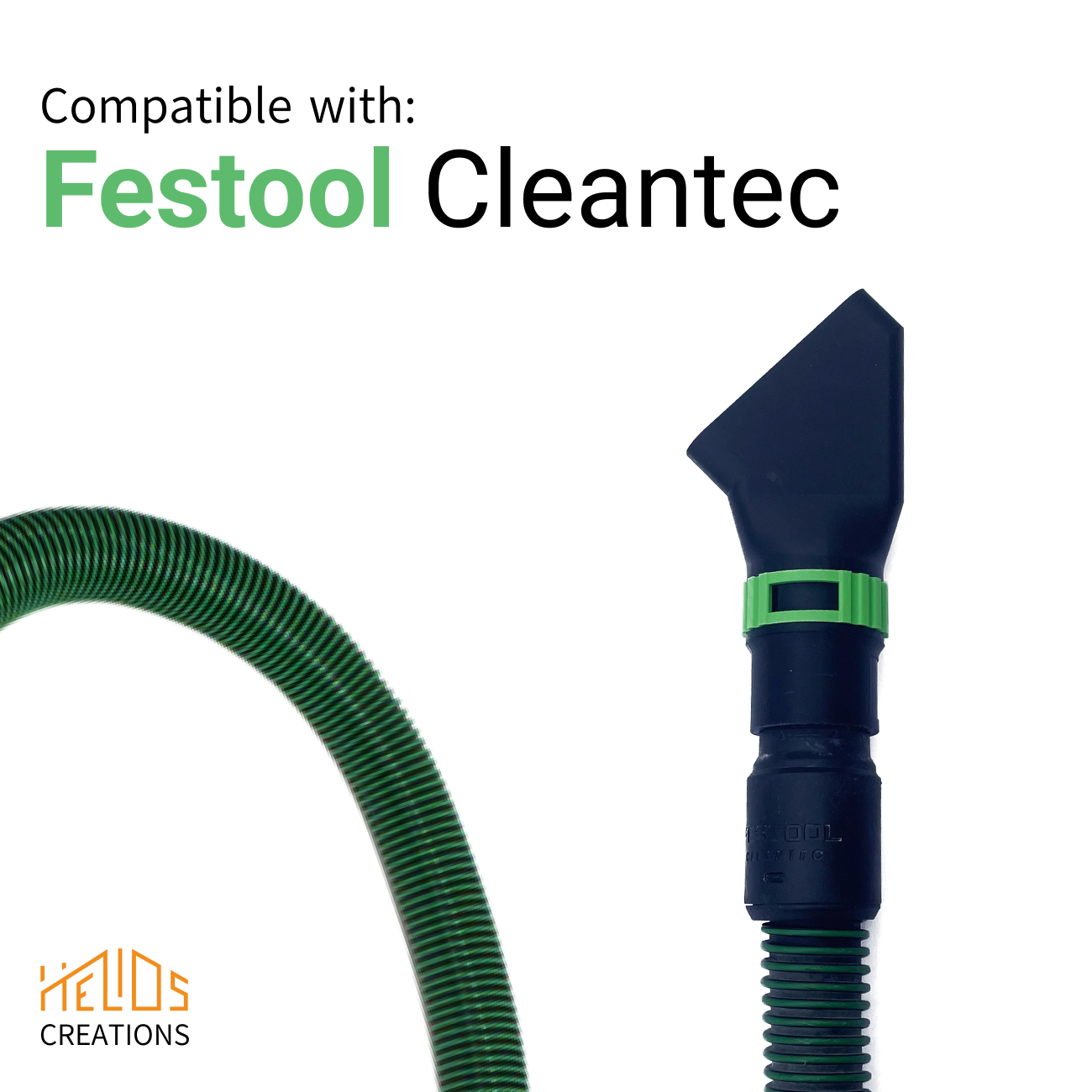 Vacuum Nozzle Attachment for Festool with Adjustable Suction Control Ring Cleantec